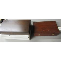 707 - 2pc Wooden Storage Cases