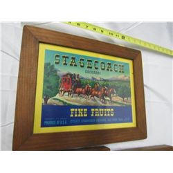 725 - 3pc Wooden Framed Wall Art