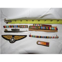 764 - Group Of Military Merit Badges  Ribbons