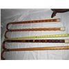Image 8 : 803 - Exquisitely Inlaid Wooden Walking Canes W/ Rack