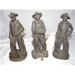 829 - Resin Cowboy Sculptures