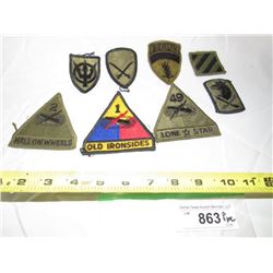 863 - Group Of 8 Military  Misc Patches
