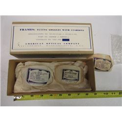 372 - Lot Of WWII Goggles, Frames, Flying Goggles