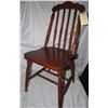 Image 1 : 800 - Pair Of Oak Spindle Back Kitchen Chairs