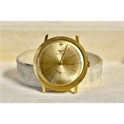 Wittnauer brushed face 14k yellow gold