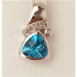 Blue Topaz Pendant