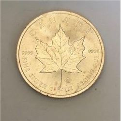 Canadian Maple Leaf 5 Dollar 1  Ounce