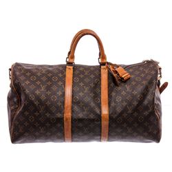 Louis Vuitton Monogram Keepall 55 Bandouliere Duffel Bag