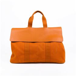 Hermes Canvas/Leather Tote