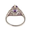 Image 2 : Gold/Amethyst Filigree Ring (Size 6 1/2)