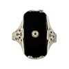 Image 1 : Gold/Onyx Ring (Ring Size 6)