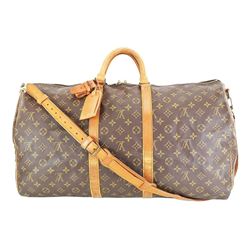 Louis Vuitton Monogram Bandouliere Keepall 55 Duffel