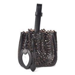Alaia Laser Cut Wristlet Bag
