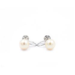 Mikimoto Gold/Pearl Earrings