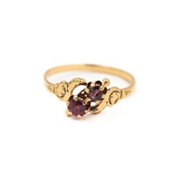 Gold/Ruby Ring (Size 7)