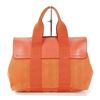 Image 4 : Hermes Canvas and Leather Tote Bag