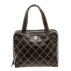 Chanel Quilted Leather Bowler Bag