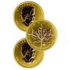 Image 1 : (3) 1 oz Canadian Maple Leaf  Random Years