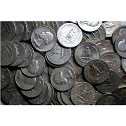 Lot of (100) Pre 1964 Quarters 90%