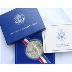 1986 SIlver Statue of Liberty Commemorative $1