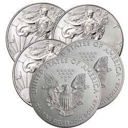 Lot of (5) Random Date US Silver Eagles