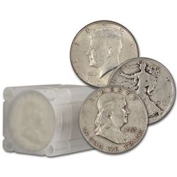Mixed Type 90% Silver Half Dollar Roll - 20 pcs