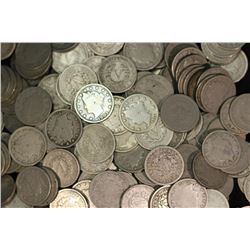(100) V Nickels - Random date mixed from Image