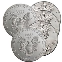 (5) US Silver Eagles- Random Dates