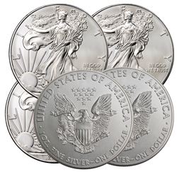 (5) Random Date US Silver Eagles
