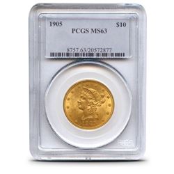 1905 MS 63 $ 10 Gold Liberty PCGS