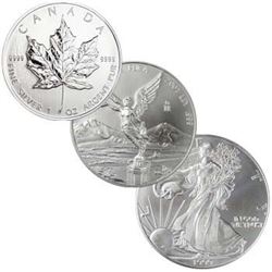 N. American 1 oz Silver Rounds - 3 pcs.