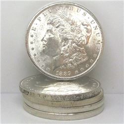 (5) Pre 1900 BU Morgan Silver Dollars