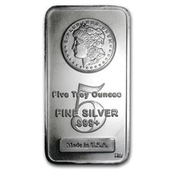 5 oz. Silver Morgan Design Bar