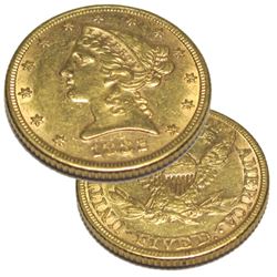1882  $5 Gold Liberty Half Eagle
