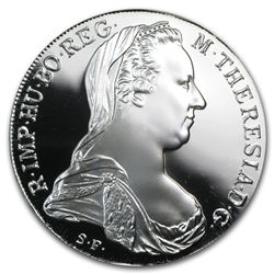 1780 1 oz. Pure Silver Restrike Theresa - .999