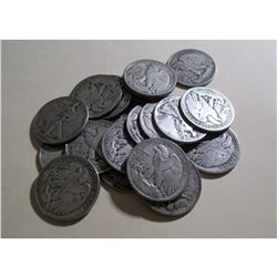 $10 Face Value - 20 pcs Walking Liberty Halves