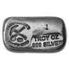 Image 3 : 1 Troy Oz. Gold and Gems Prospector Silver Bar