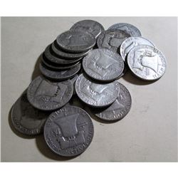 $10 Face Value 90% Silver Franklin Halves
