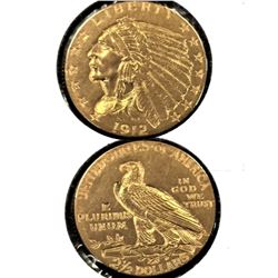 1912 $2.5 Gold Indian Quarter Eagle