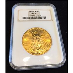 1927 MS 65 $ 20 Gold Saint Double Eagle