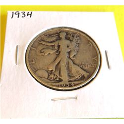 1934 Better Date Walking Liberty Half Dollar