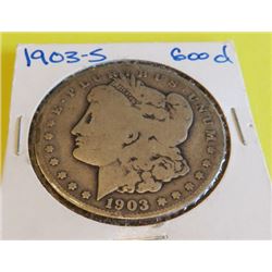 1903 S Good Grade Better Date Morgan Dollar