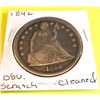 Image 1 : 1846 Seated Liberty Dollar Cleaned/Scratch