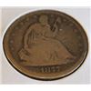 Image 1 : 1877 S Seated Liberty Half Dollar