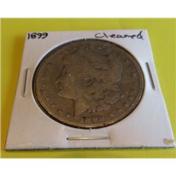 1899 Better Date Cleaned Morgan Silver Dollar