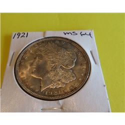 1921 MS 64 Morgan Silver Dollar