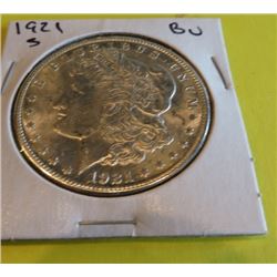 1921 S BU Grade Morgan Silver Dollar