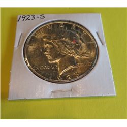 1923 S Bu Garde Peace Silver Dollar