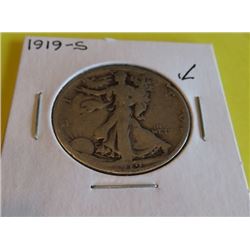 1919 S Better Date Walking Liberty Half Dollar
