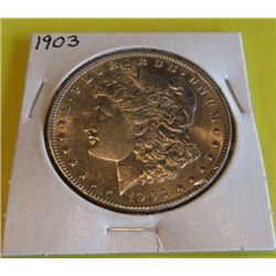 1903 P AU/BU Better Date Morgan Silver Dollar